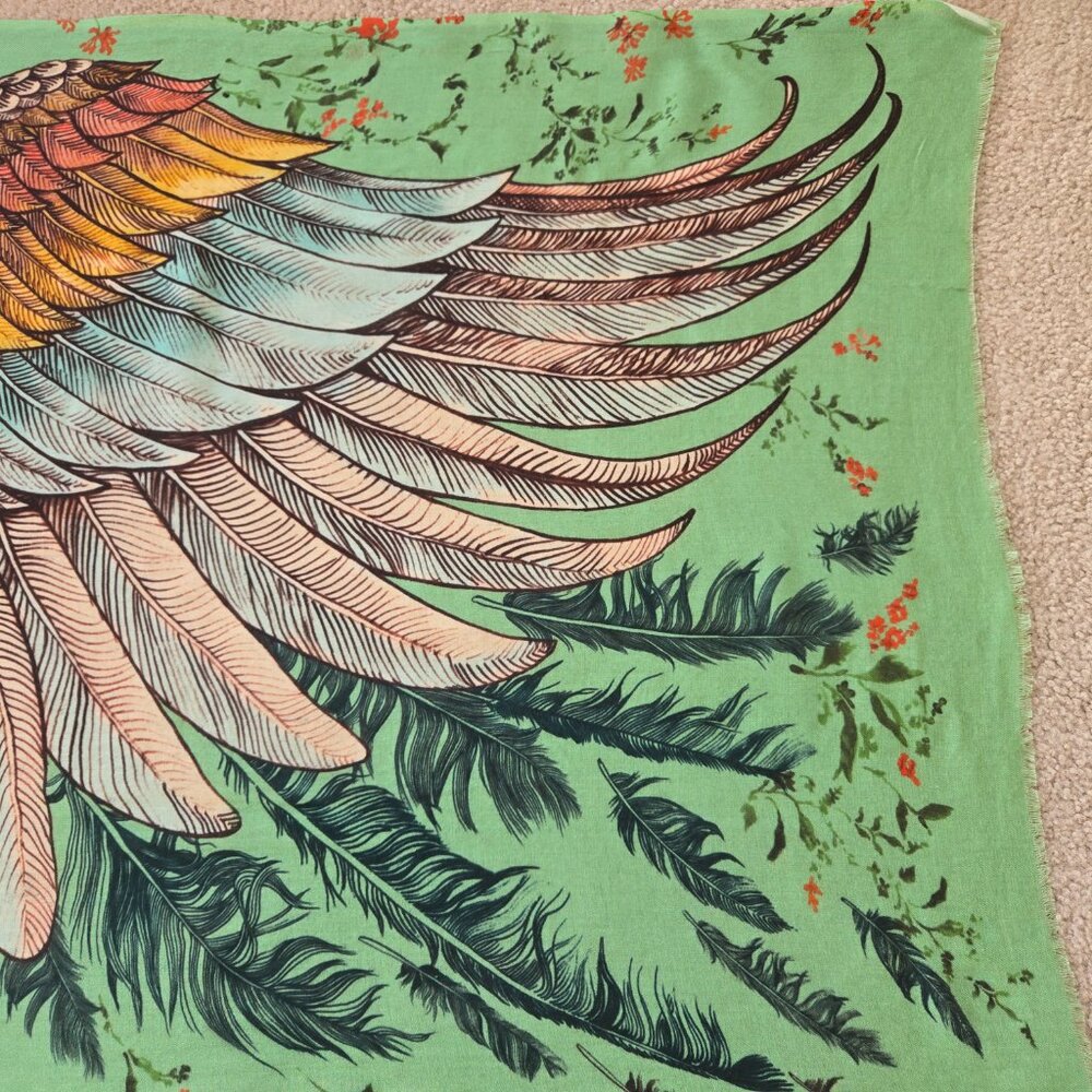 Bird Feathers Angel Wings Lightweight Scarf - Picture 7 of 16